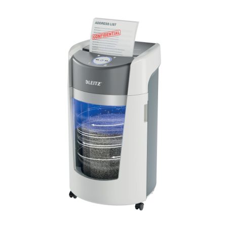 Dokumentu smalcinātājs Leitz IQ OptiMax Office P5, 35L, balts
Papīra smalcinātājs Leitz IQ OptiMax Office P5, 35L, balts (250-08810)