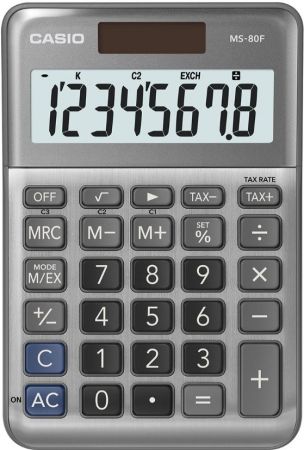 Elektroniskais kalkulators CASIO MS-80F, metāla priekšējā plāksne (250-08627)