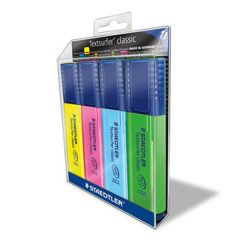 Teksta marķieru komplekts STAEDTLER TEXTSURFER 364 4 krāsas (200-04617)