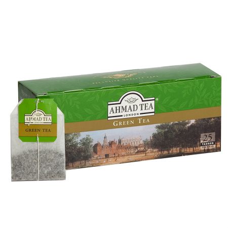 Zaļā tēja AHMAD GREEN, 25 maisiņi paciņā (450-00090)