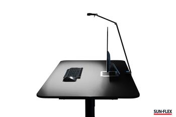 Galda lampa SUN-FLEX®SCREENLITE, ekrāna apgaismojumam, melna (350-01582)