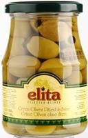 Zaļās olīvas bez kauliņiem ELITA, 370g/190g (450-08377)