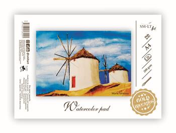 Akvareļu zīmēšanas albums SMLT A4 formāts, 200 gr, 20 lapas (100-00263)