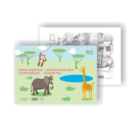 Zīmēšanas albums SMLT A3 formāts, 20 lapas,120 g/m2 (100-00251)