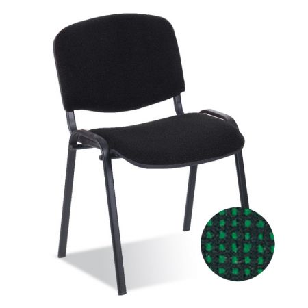 Krēsls NOWY STYL ISO BLACK C-32, melns ar zaļu (350-00167)