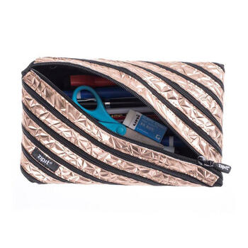 Penālis ZIPIT Metallic Jumbo Pouch, ZTJ-MT-1, bronzas krāsas (550-04989)