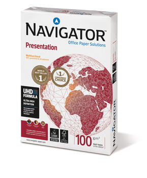 Papīrs NAVIGATOR PRESENTATION A3 100 g/m2, 500 loksnes/iepakojumā (100-01164)