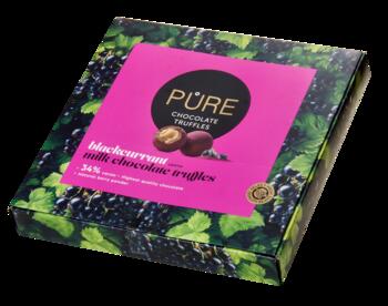 Piena šokolādes trifeles ar upeņu pildījumu ''16'' 120g, PURE CHOCOLATE (450-16465)