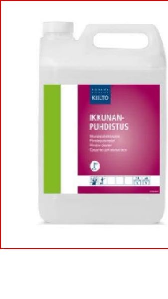 Koncentrēts stikla virsmu tīrīšanas līdzeklis Kiilto Ikkunanpuhdistus, 5l (400-08303)