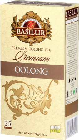 Basilur Premium Collection Oolong zaļā tēja 25 paciņas 25x2g 50g (450-18207)