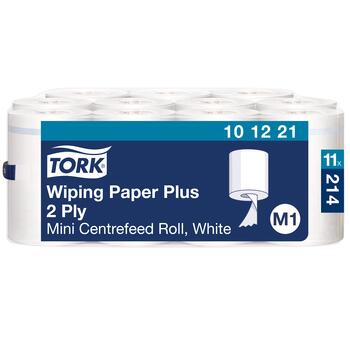 Papīrs slaucīšanai TORK Advanced Plus, 2 sl., 214 lapas rullī, 21.5 cm x 75 m, baltā krāsā, 101221 (400-03685)