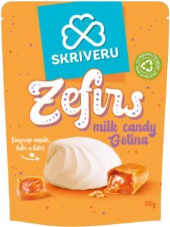 SKRĪVERU zefīrs ar gotiņas pildījumu 170g (450-13880)