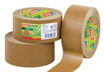 Iepakošanas līmlente tesapack® ecoLogo®, videi draudzīga, 50m x 50mm (200-14106)