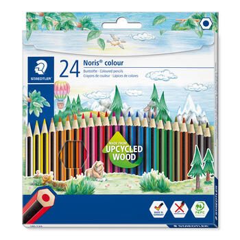 Krāsainie zīmuļi STAEDTLER NORIS COLOUR 185, 24 krāsu komplekts (200-12142)