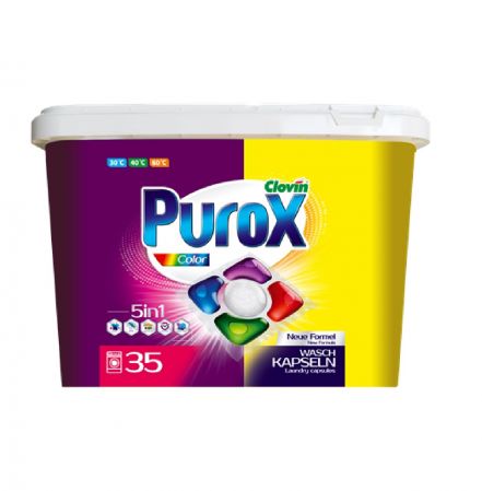 Veļas mazgāšanas kapsulas PUROX Universal, 35gab (400-13675)