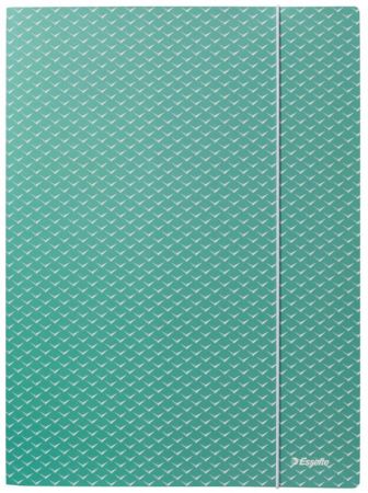 Mape ar gumiju Esselte Colour'Breeze, A4, kartons, zaļš (150-03923)