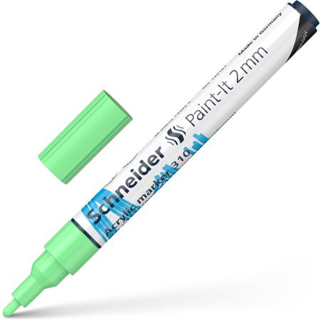 Akrila marķieris SCHNEIDER Paint-it 310, 2mm, gaiši zaļš (200-14304)