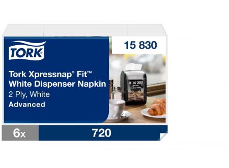 Baltas dozatoru salvetes N14 TORK Xpressnap, 720 salvetes (400-08834)