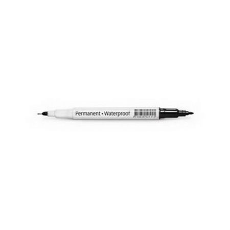 Noturīgais marķieris FORPUS divpusīgs CD/DVD, melns (0.6mm/1.0mm) (200-01439)