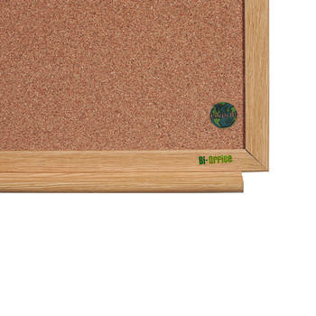 Balta magnētiskā un korķa tāfele BI-OFFICE EARTH Combo 90x60, ozola rāmis (250-06699)
