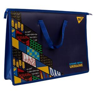 Portfeļu mape YES A3 "Stands ar Ukrainu" ar auduma rokturiem (150-04184)