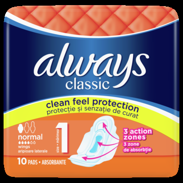 Higiēnas paketes Always Classic Normal 10 gab. (400-07526)