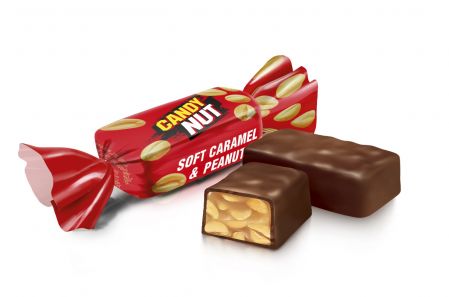 Šokolādes konfektes ar zemesriekstiem ROSHEN "Candy Nut", 1kg (450-17877)