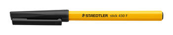 Lodīšu pildspalva STAEDTLER STICK 430F 0.7mm melna (200-00341)
