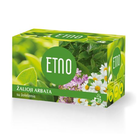Zaļā tēja ETNO Green Tea With Herbs, 2gx20 (450-01830)
