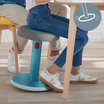 Ergonomisks krēsls Leitz Ergo Cosy, divi vienā, zils (350-01590)