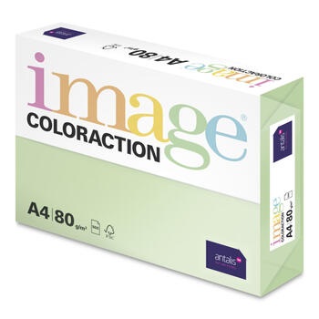 Krāsains papīrs IMAGE COLORACTION, A4, 80 gsm, 500 loksnes, FOREST / PASTEL GREEN (100-00164)