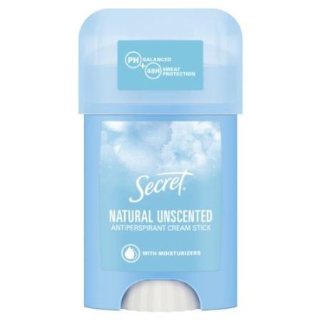 SECRET Natural Unscented kremveida antiperspirants sievietem 40ml (400-07674)