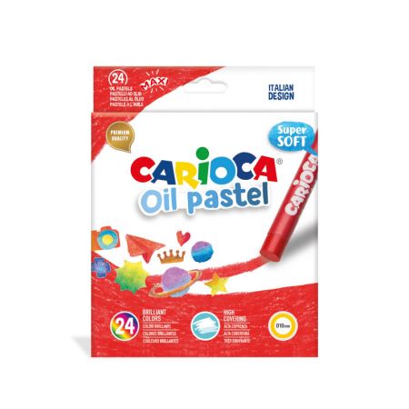 Eļļas pasteļkrītiņi CARIOCA Maxi 24 gab (200-13688)
