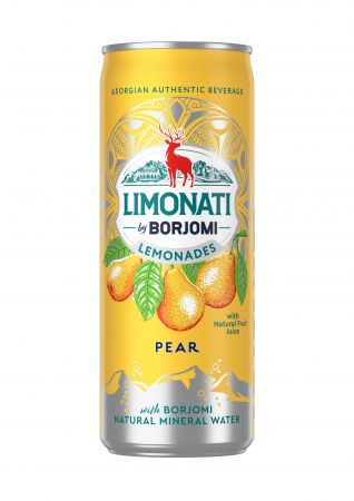 Limonāde BORJOMI Limonati, bumbieru, bundžā, 0.33l (DEP) (450-23013)