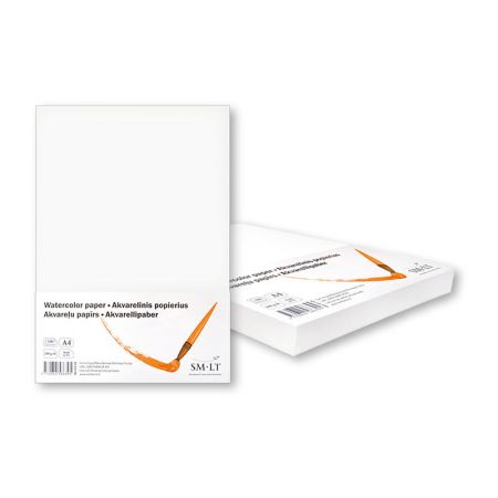 Akvareļu papīrs SMLT A4 200g/m2, 100 loksnes (100-05135)