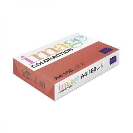 Krāsains papīrs IMAGE COLORACTION, A4, 160 gsm, 250 loksnes, CHILE / DEEP RED (100-00143)