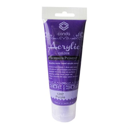 Akrila krāsa, 75ml, 1287 violeta (Purple) (550-03424)