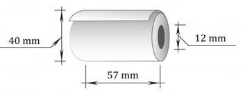 Kases lente TECHNOINFORM ar izmēru 57mmx18m (max. diam 40mm) termo, 48 g.,10 gab/iepakojumā (100-07974)