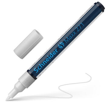 Noturīgais marķieris SCHNEIDER PAINT MARKER Maxx 271, 1-2mm, konisks, balts (200-01455)