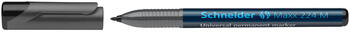 Noturīgais marķieris SCHNEIDER kodoskopa plēvēm OHP Maxx 224M, 1 mm, melns (200-01500)