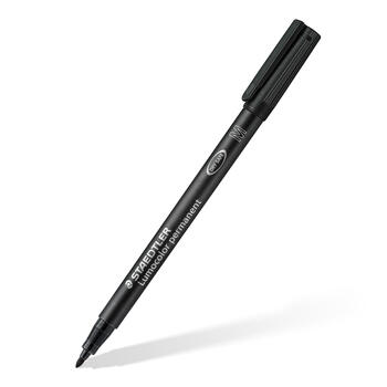 Noturīgais marķieris STAEDTLER kodoskopa plēvēm OHP 317M, 1 mm, melns (200-01511)