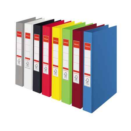 Mape ESSELTE VIVIDA ar 4 gredzeniem, FCS, A4 formāts, 25mm, zila (14460) (150-00154)