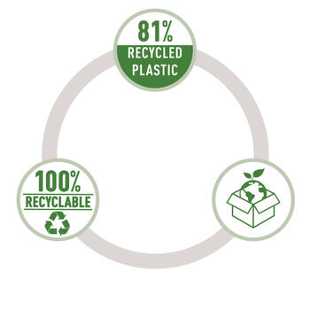 Mini skavotājs Leitz Recycle,sašuj līdz 10 lapām, melnā krāsā (150-03973)