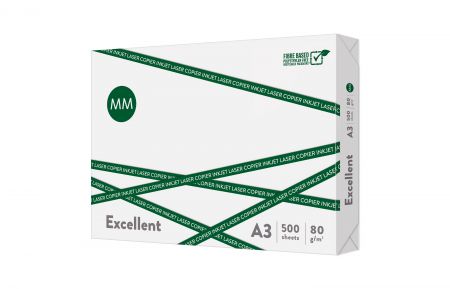 Kancelejas papīrs MM FLOW Excellent, A3, 80 g/m2, 500 lapas (100-11087)