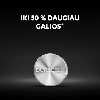 Baterijas DURACELL Alkaline LR44 1.5V, 2 gab./iepak. (250-02723)