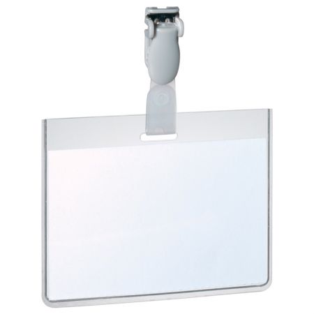 Personas karte Durable ar plastmasas klipsi un izmēru 90x60 mm horizontāla, 25 gab./iepak. (150-02940)
