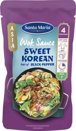 Vok mērce ar saldajiem Korejas melnajiem pipariem 150g, Santa Maria (450-22972)