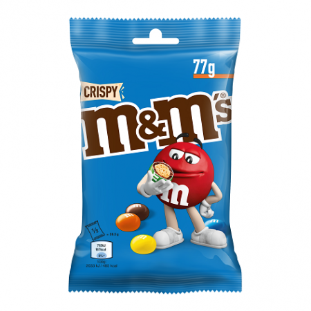 M&M's Crispy pouch bag 77g_NEW (450-25749)