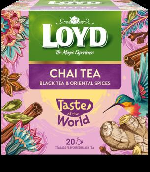 Aromatizēta melnā tēja LOYD Chai ar kanēli, ingveru un kardamonu, 20 x 1,8g (450-25737)