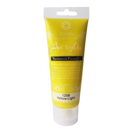 Akrila krāsa, 75ml, 1208 gaiši dzetena (Yellow Light) (550-03413)